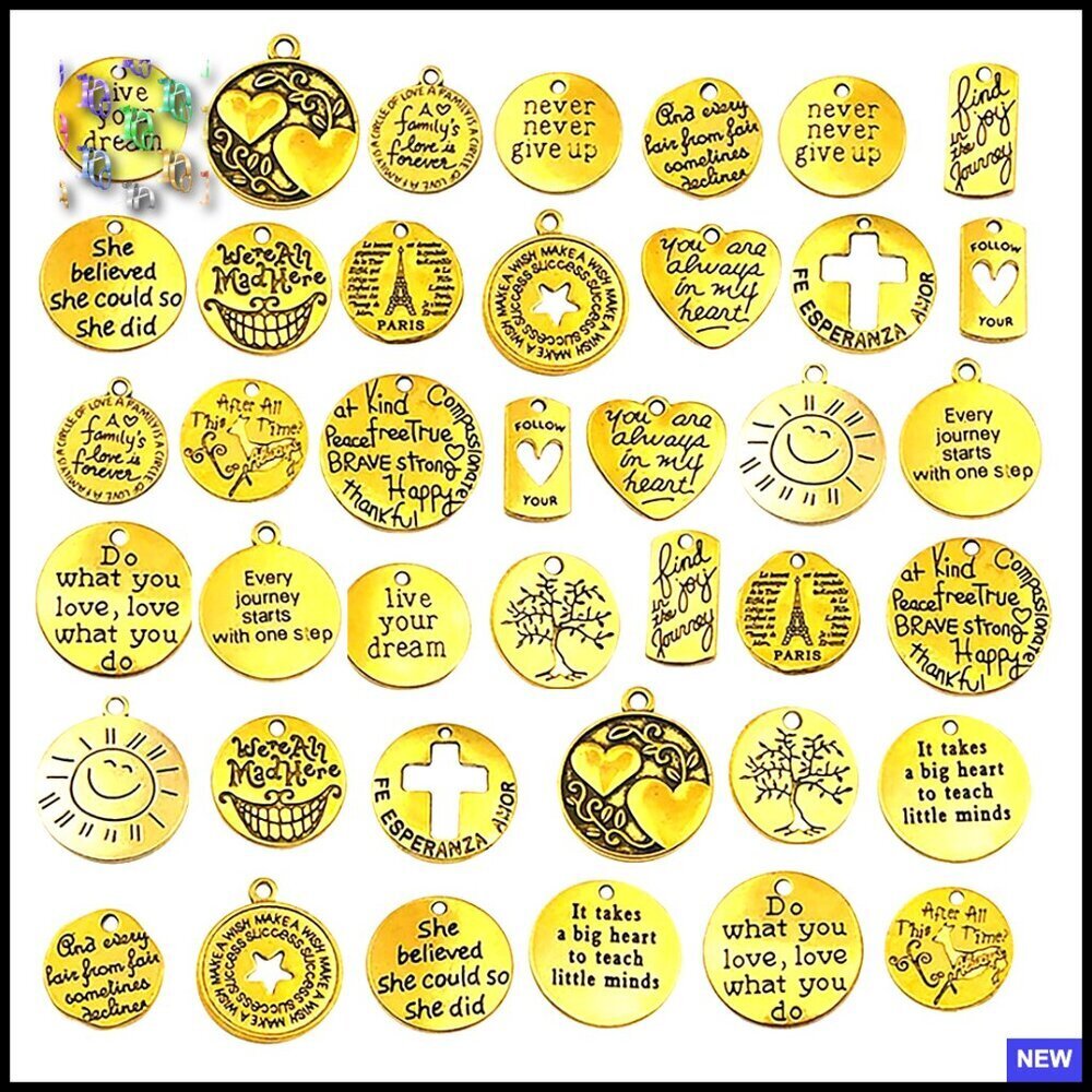 DIY Jewelry Making Charms Pendants Bulk Lot Trendy Craft Kit Boho